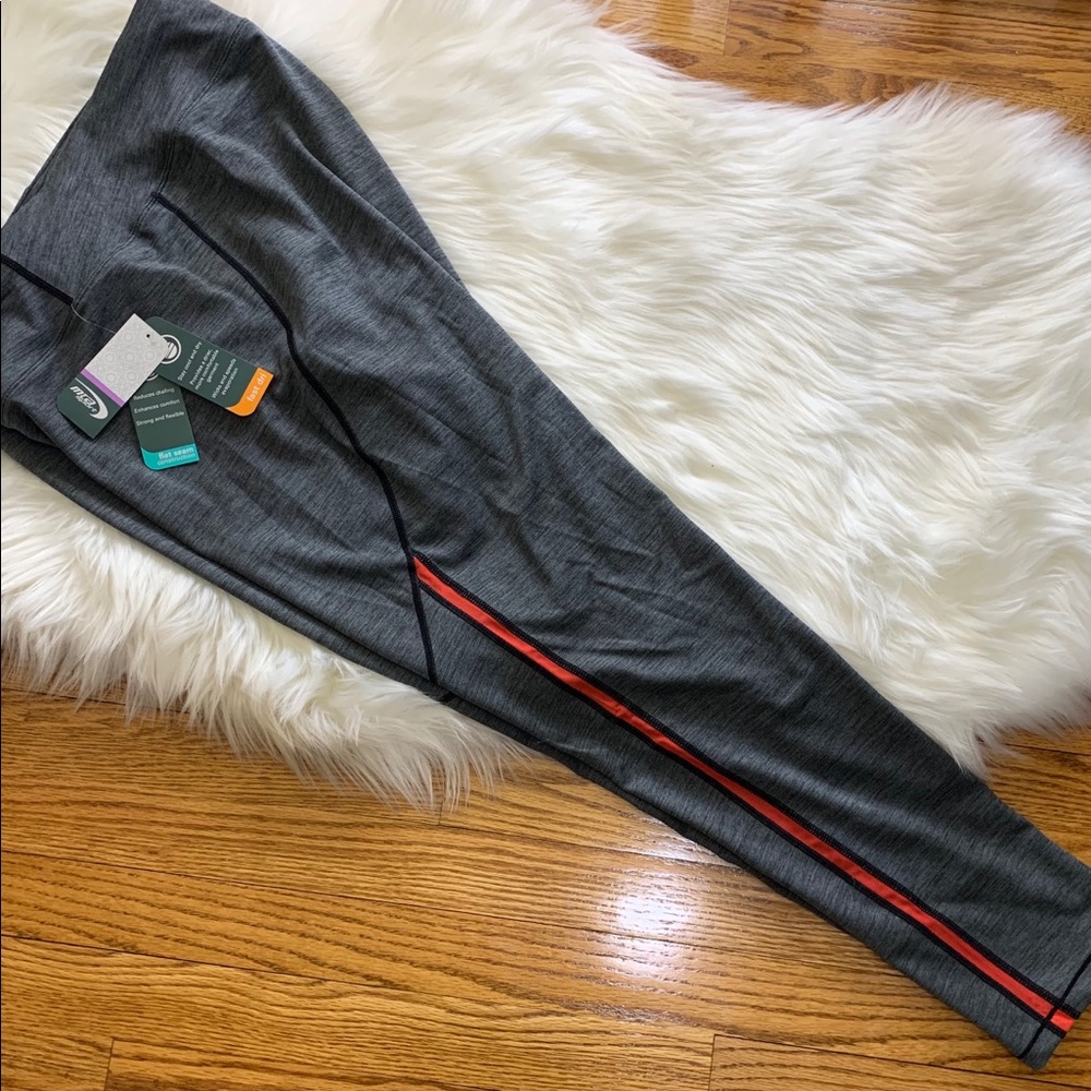 MTA sport dri active yoga pants sz 3X gray orange - Picture 3 of 5